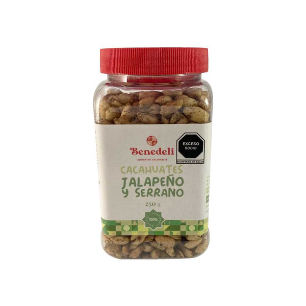 Cacahuate Gourmet “Jalapeño y Serrano” 250 g BENEDELI