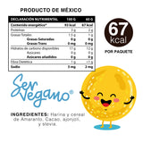 Obleas de Amaranto con superfoods endulzadas con Stevia, Cacao, 60g