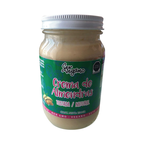 Crema de Almendras, Tostada / Natural, 230g, SerVegano.