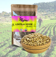 Lenteja Verde Orgánica Premium, 500g