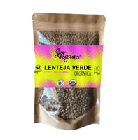 Lenteja Verde Orgánica Premium, 500g