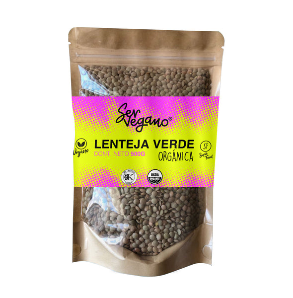 Lenteja Verde Orgánica Premium, 1Kg