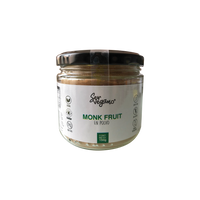 Monk Fruit en Polvo 100% Natural, 150G, SerVegano® (Sin ERITRITOL ni edulcorantes adicionales)