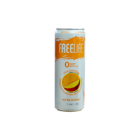 Agua gasificada con extracto natural de Naranja, FREELIFE, 355 ml.