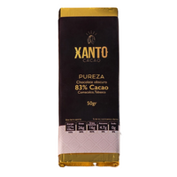 CHOCOLATE (Barra de Cacao Amargo 83 % endulzado con Monk Fruit) 50g, XANTO CACAO