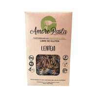 Pasta tipo Fusilli Vegana, a base de LENTEJA y Chia, Amore Pasta®