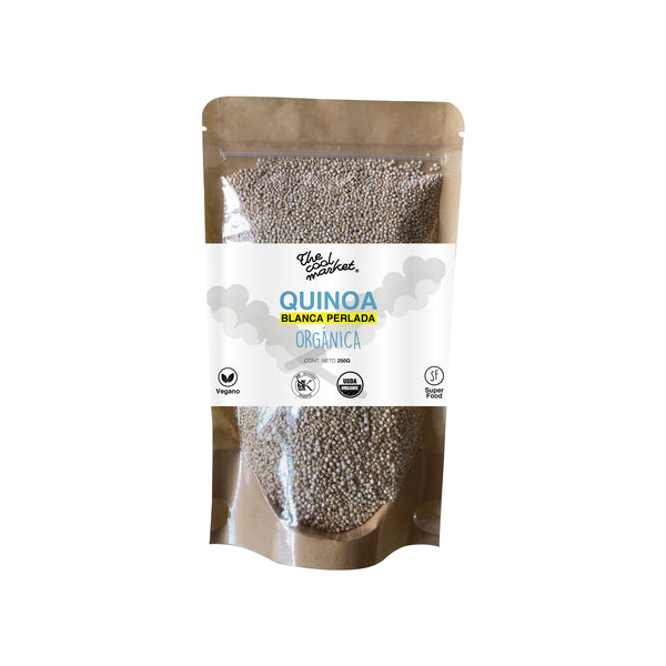 Quinoa Orgánica Blanca Perlada, 250g