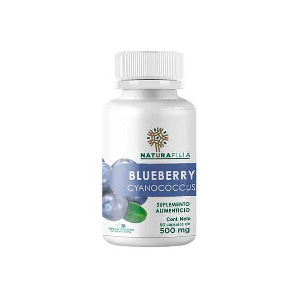 BLUEBERRY (Mora Azul), 60 Cápsulas, 500mg, NATURAFILIA