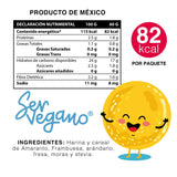 Obleas de Amaranto con superfoods endulzadas con Stevia, Frutos Rojos, 60g